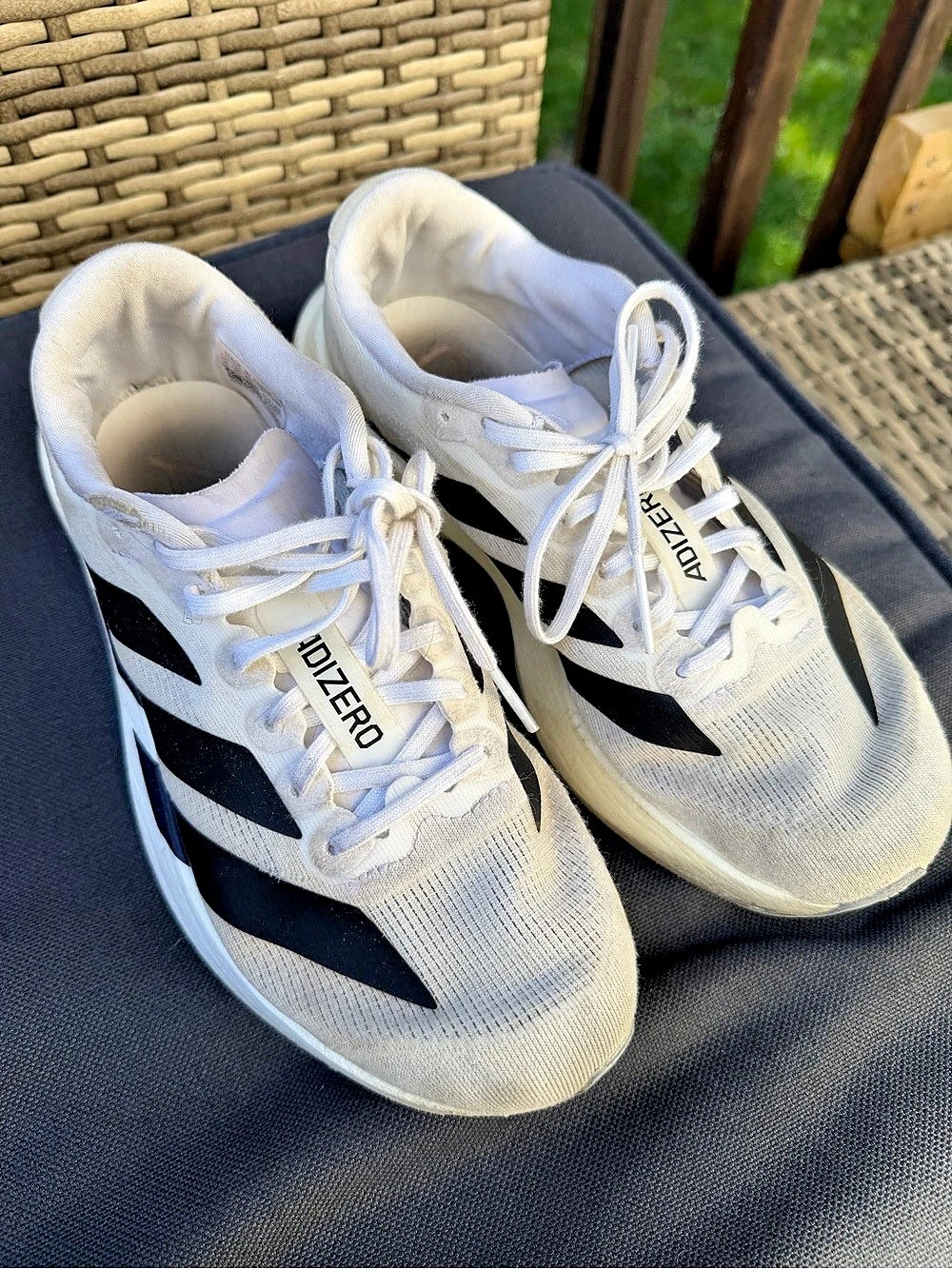 adidas Adizero White & Black US 5 Sneakers